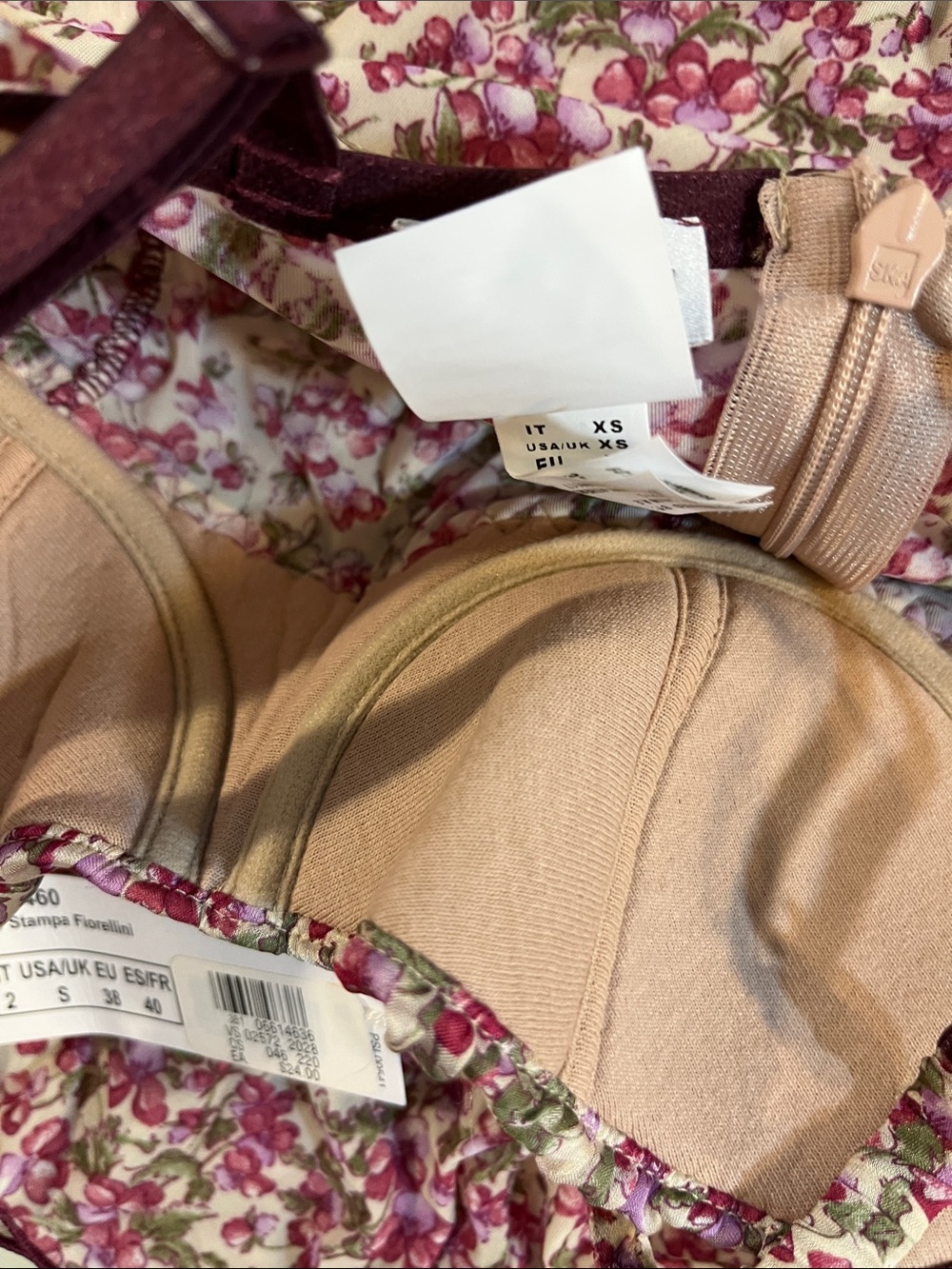 intimissimi Pink Floral Lace-Trim Chemise and Ruffled Brief Set - Picture 4 of 4